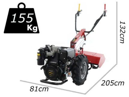 GINKO R710 EKO Heavy-duty Two-wheel Tractor - Loncin 441 cc Diesel Engine - Electric Start